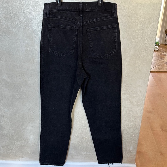 Abercrombie & Fitch 90s straight ultra high rise criss-cross waist sz 10L - Picture 7 of 9